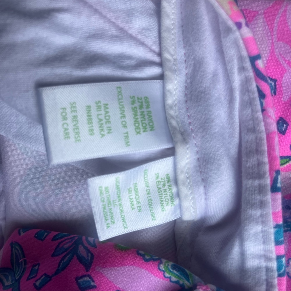 Lilly Pulitzer Buttercup Flamingo Scalloped Shorts - Picture 7 of 8